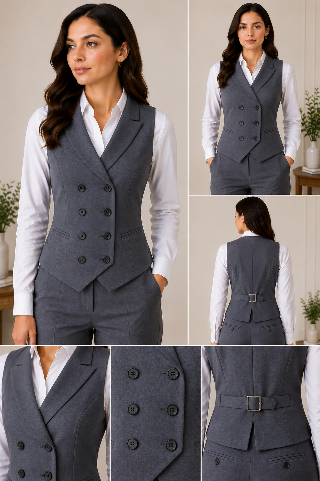 Elegant Gray Vest